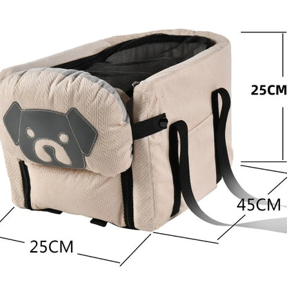 Dog Car Seat Cover Foldable Hammock Pet Harness Cat Bag Basket Stable and Foldable Travel Pet Dog and Cat Safety Car Seat